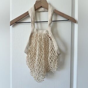 Kikkerland Cream Cotton Market Bag Mesh